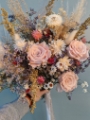 Dried flower wedding bouquets