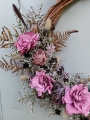 Dried flower wreath