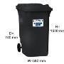 240 litre Wheelie Bin