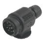 This is the continental style electrical connection used throughout The UK and Europe.


The 13 pin socket has been used mainland Europe since 2008 for all caravans manufactured in Europe.