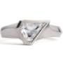 Shield engagement ring
