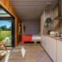 The Cabin interior boasts a King Size Bed, central heating, kitchenette with fridge to Nespresso machine and en-suite bathroom too. Nestled very privately yet less than 1.5km from Killarney Town Centre and Killarney National Park
