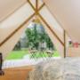 At Killarney Glamping accommodation all our Lodges, Suites and Cabins enjoy meadow views. Each is set apart from the next to allow guests maximum privacy. Pictured here is the view from one of our Romantic Glamping Suites