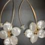 Pearl Flower Drop Earrrings