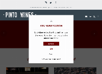 Pinto wines's website