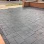 Imprinted concrete driveway