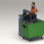 1100 LTR bin press compactor