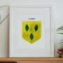 Explore our full collection of Irish family crests and family crests from further afield. Prints are made to order or ready-made and available for immediate dispatch. Each family coat of arms is a unique, personalised print and makes for charming wall art celebrating your family's surname.