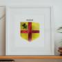 Explore our full collection of Irish family crests and family crests from further afield. Prints are made to order or ready-made and available for immediate dispatch. Each family coat of arms is a unique, personalised print and makes for charming wall art celebrating your family's surname.