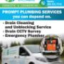 Drain Jetting, Cleaning & Unblocking, CCTV Drain Survey, Unblocking Toilet, Sink, Shower, Drain and Leak Repair