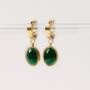 Emerald Gold Earrings