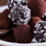 Cacao Chocolate and Almond Truffles infused with Turkey Tail mushroom extract