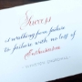 handwritten note