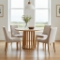 Tovo Extendable Round Dining Table Laminated 100-140cm