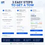 Steps to request a tow