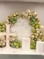 Communion backdrop set up
