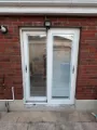 White sliding patio door fitted in a Dublin home