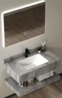 Grey Marble Console vanity