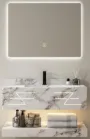 Gold Marble Led Strip vanity